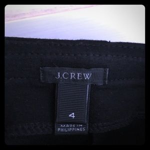 JCrew ponte leggings with real leather side panels